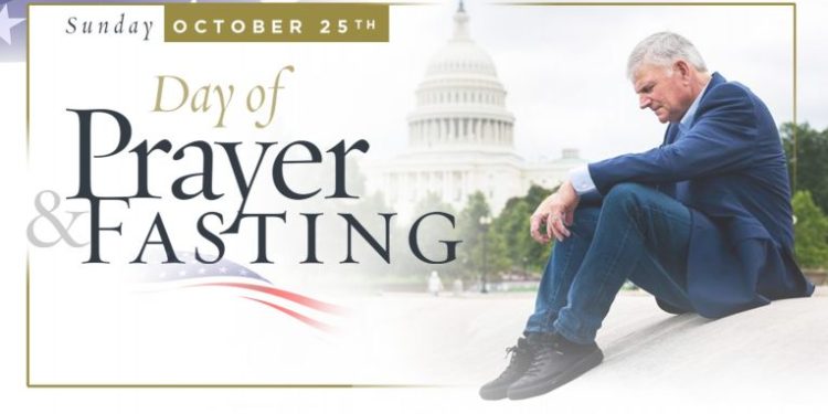 SET ASIDE OCT. 25 AS A DAY TO PRAY AND FAST FOR THE UNITED STATES.