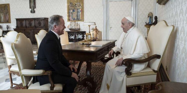 Pope Francis meets World Food Program head as agency warns about child hunger