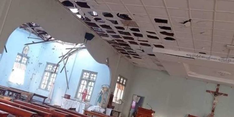Four Catholics die in military attack on Myanmar church