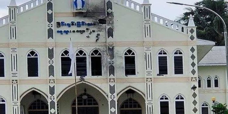 Myanmar military strikes another church in Kayah state