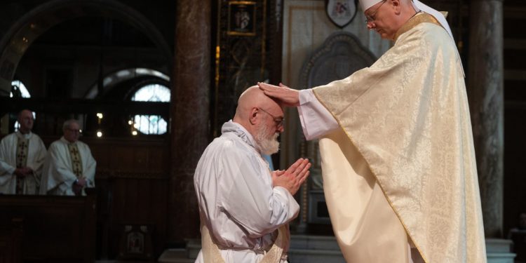 Priests bear heaven’s promises, cardinal says at ordination of former Anglican bishop