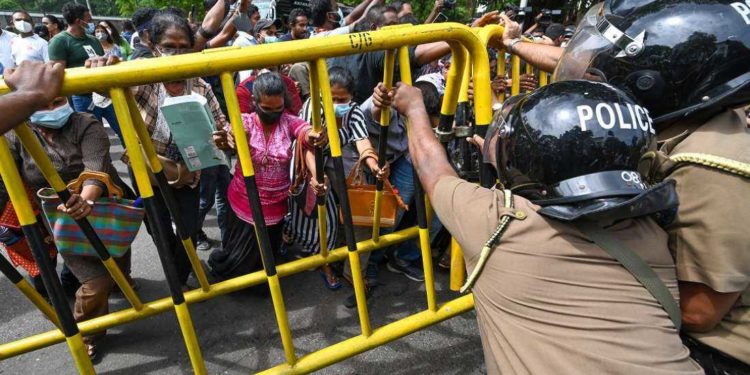 Sri Lankan monk, activists detained by police
