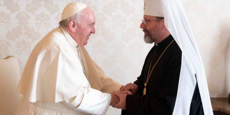 Ukrainian archbishop tells pope Russia wants to destroy, not negotiate