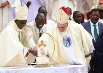 President of Kenya Hails Pioneer Catholic Bishop of Kitale Diocese as “a giant of faith”