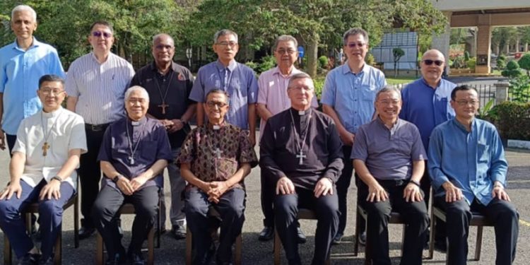 The Catholic Bishops and Religious Superiors meet under the maternal embrace of St Anne