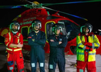 Essex & Herts Air Ambulance extends its life-saving service to flying at night