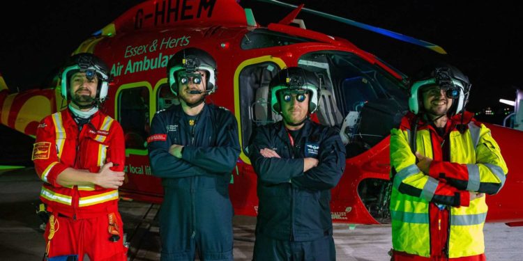 Essex & Herts Air Ambulance extends its life-saving service to flying at night