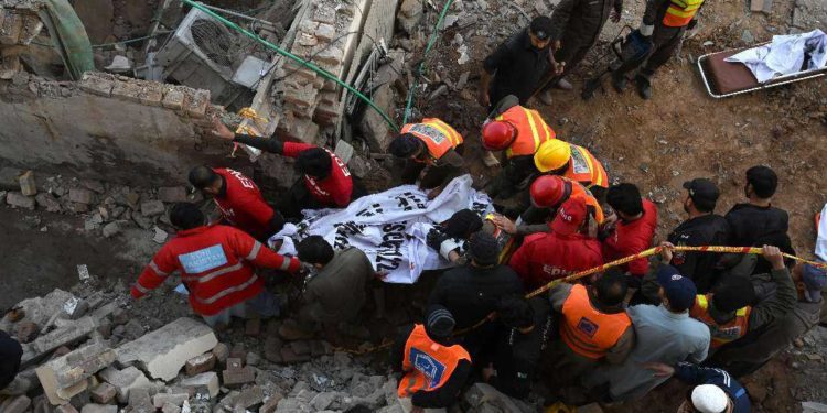 Over 60 dead in Pakistan mosque blast