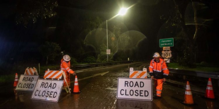 California parish faces mudslides, flooding on 5th anniversary of disaster that killed 23