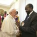 The pope kissed his feet. Who is the cowboy-hat-wearing president of South Sudan?