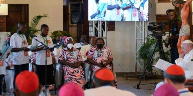 Victims of violence in Congo share horrifying stories with pope