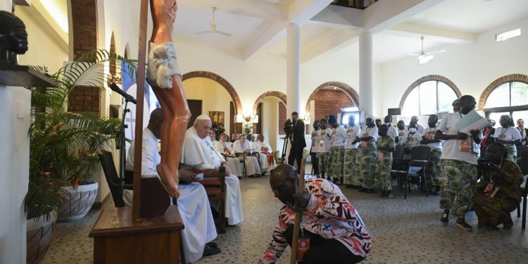 Pope Francis ‘left without words’ after children’s shocking stories of violence in eastern Congo