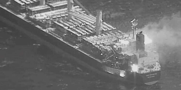 Bulk carrier hit by missile from Yemen, three killed