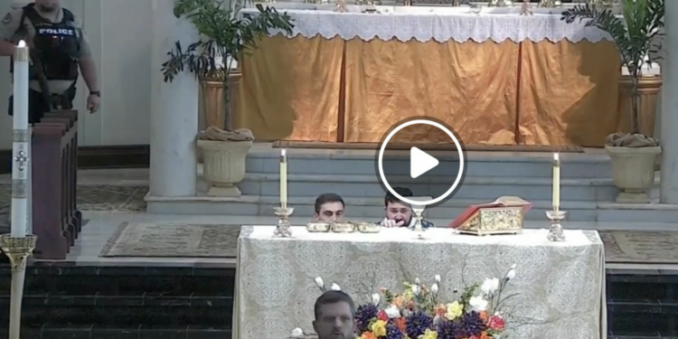 Louisiana parishioners stop teen armed with rifle from entering first communion Mass