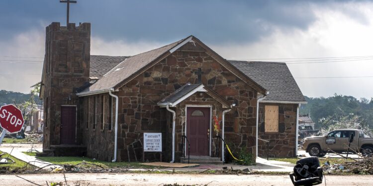 Tabernacle untouched at Oklahoma parish hit by powerful tornado