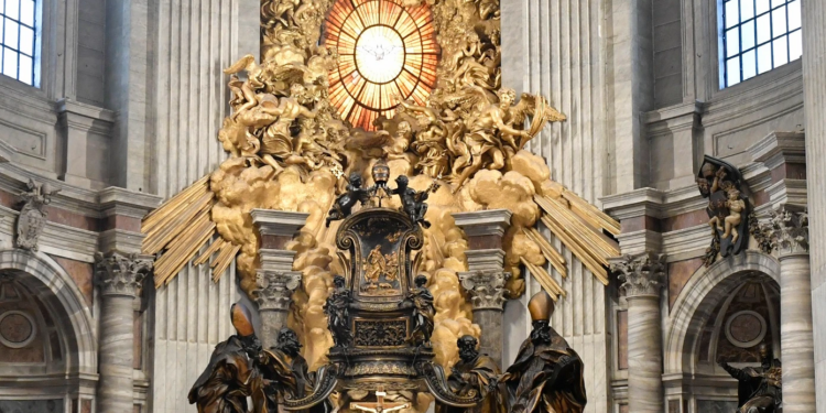 Historic ‘Chair of St. Peter’ on public display in Vatican basilica for first time in 150 years
