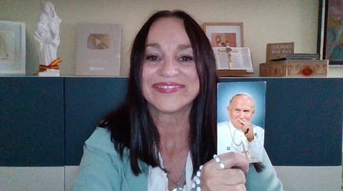 An atheist for 35 years, she reencountered God at the tomb of St. John Paul II