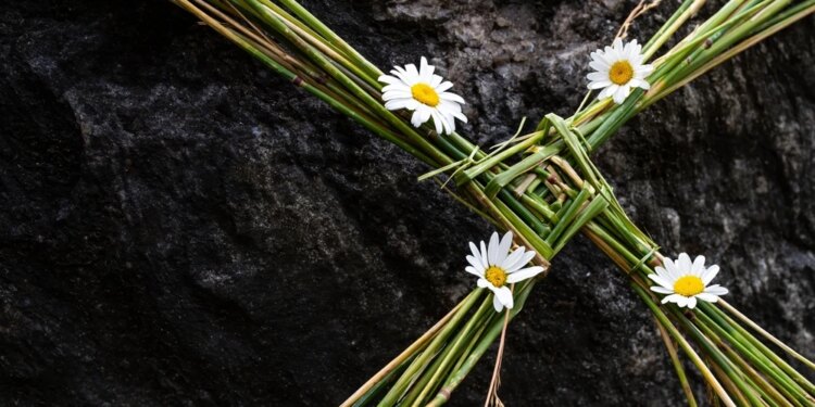 St. Brigid of Ireland and her unmistakable Irish cross