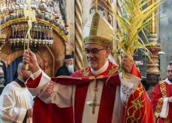 In Holy Land on Palm Sunday, cardinal calls Christians to ‘hope against all hope’