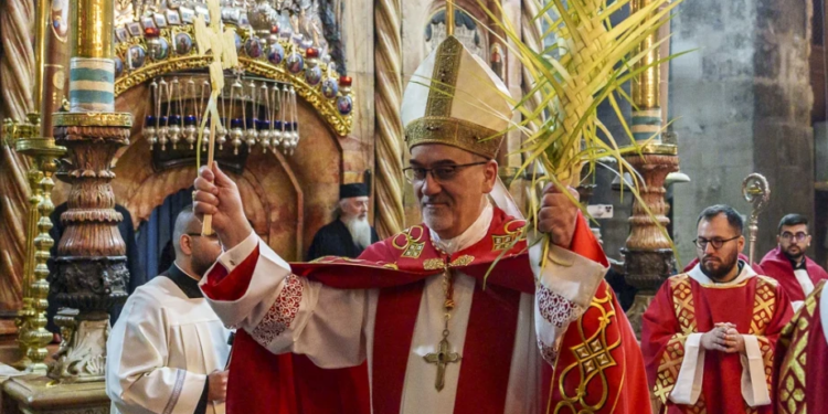 In Holy Land on Palm Sunday, cardinal calls Christians to ‘hope against all hope’
