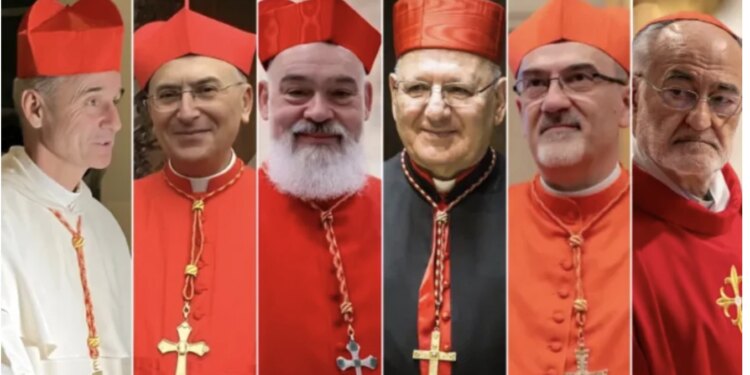 Who are the Middle Eastern cardinals participating in the conclave?