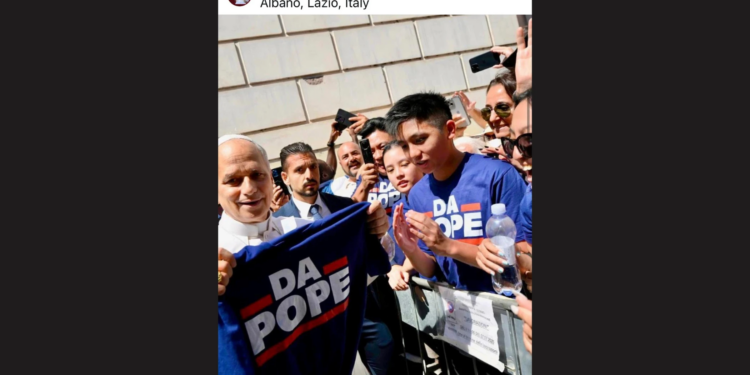 Family gives ‘Da Pope’ Chicago Bears T-shirt to Pope Leo XIV