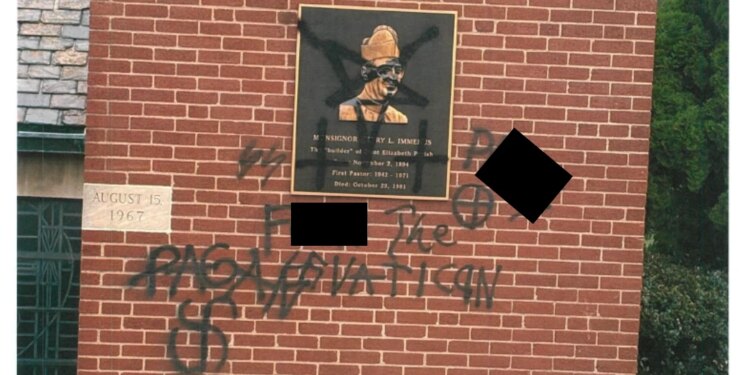 FBI investigates anti-Catholic and anti-Semetic vandalism incident at Pennsylvania Catholic church