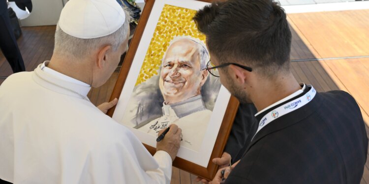 Pope Leo XIV addresses youth at packed general audience