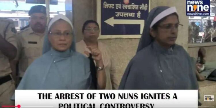 Catholic nuns’ arrest over conversion charge rocks Indian parliament