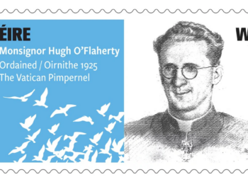 Irish postage stamp commemorates Monsignor Hugh O’Flaherty, Vatican priest who saved 6,500 Jews from Nazis