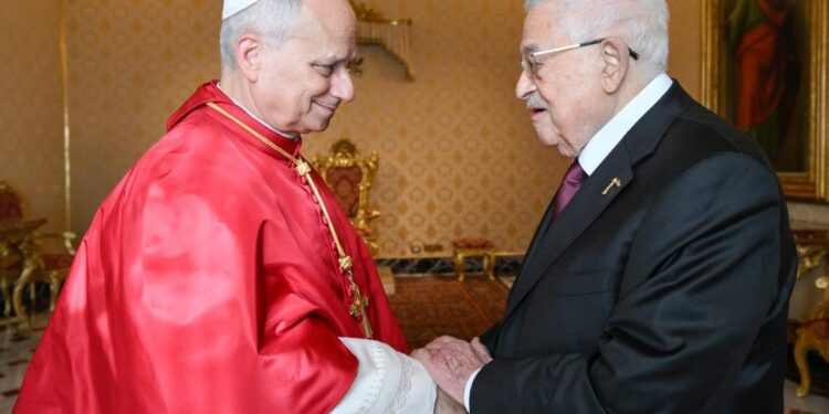 Pope Leo meets Palestinian President Abbas, discuss urgent need for Gaza aid, two-state solution