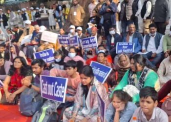 Christians protests increasing violence near Indian parliament