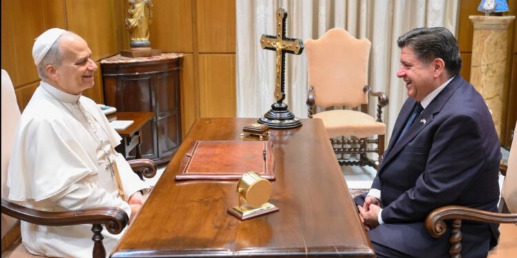 UPDATE: Pope Leo XIV meets with his home state’s governor